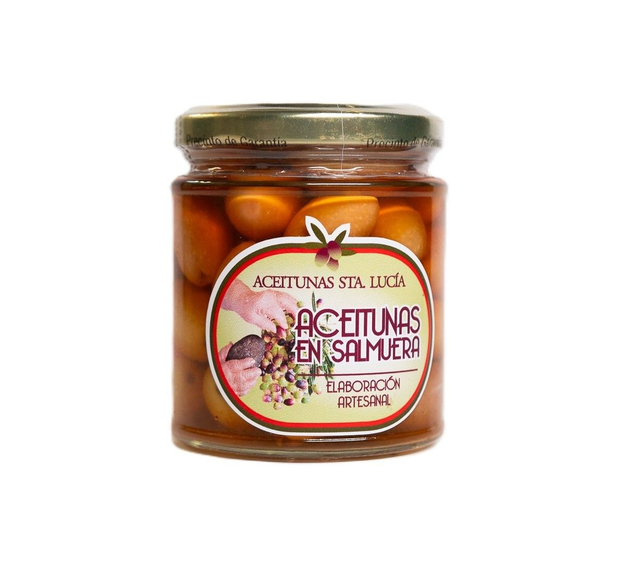 Aceitunas salmuera Santa Lucía. 250 g