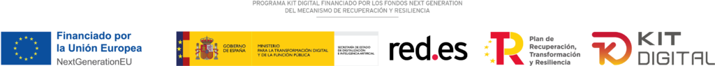 Actuación financiada por la Unión Europea – NextGenerationEU, Plan de Recuperación, Transformación y Resiliencia, Gobierno de España, Red.es y Programa Kit Digital