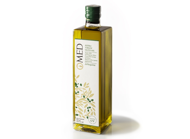 AOVE Arbequina Botella UV. OMED 500 ml