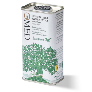 AOVE Arbequina OMED. Lata 250 ml
