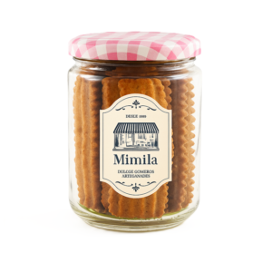 Galletas de mantequilla rizadas. Tarro vidrio 160 g