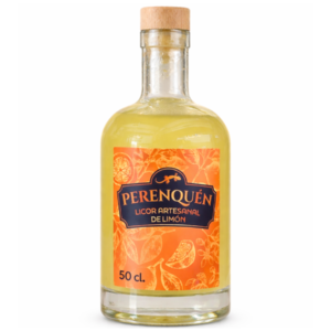 Licor artesanal limón. Perenquén. 500 ml
