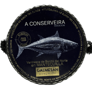 Ventresca de Bonito del Norte Fresco de Costera en Mantequilla GALMESAN. A conserveira