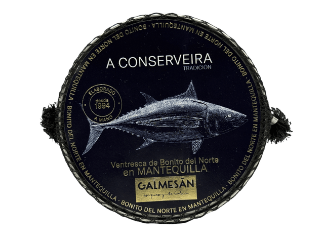 Ventresca de Bonito del Norte Fresco de Costera en Mantequilla GALMESAN. A conserveira
